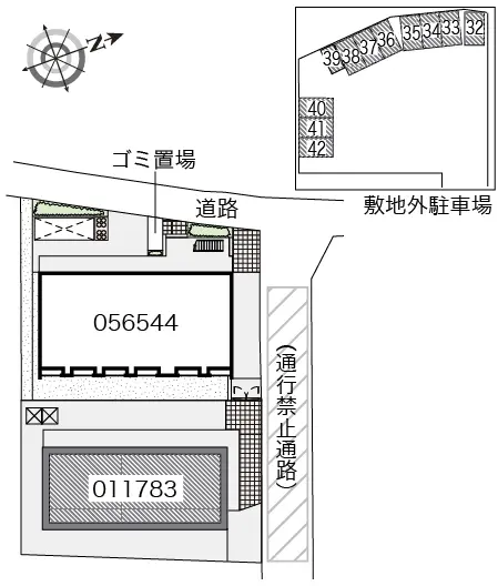 ★手数料０円★八千代市下市場２丁目　月極駐車場（LP）